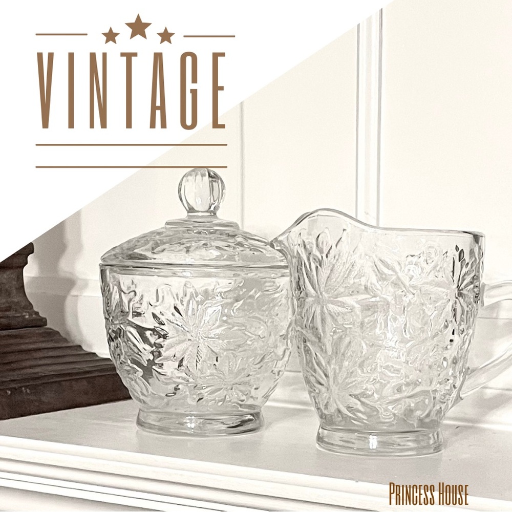 Princess House Vintage Clear Glass Set